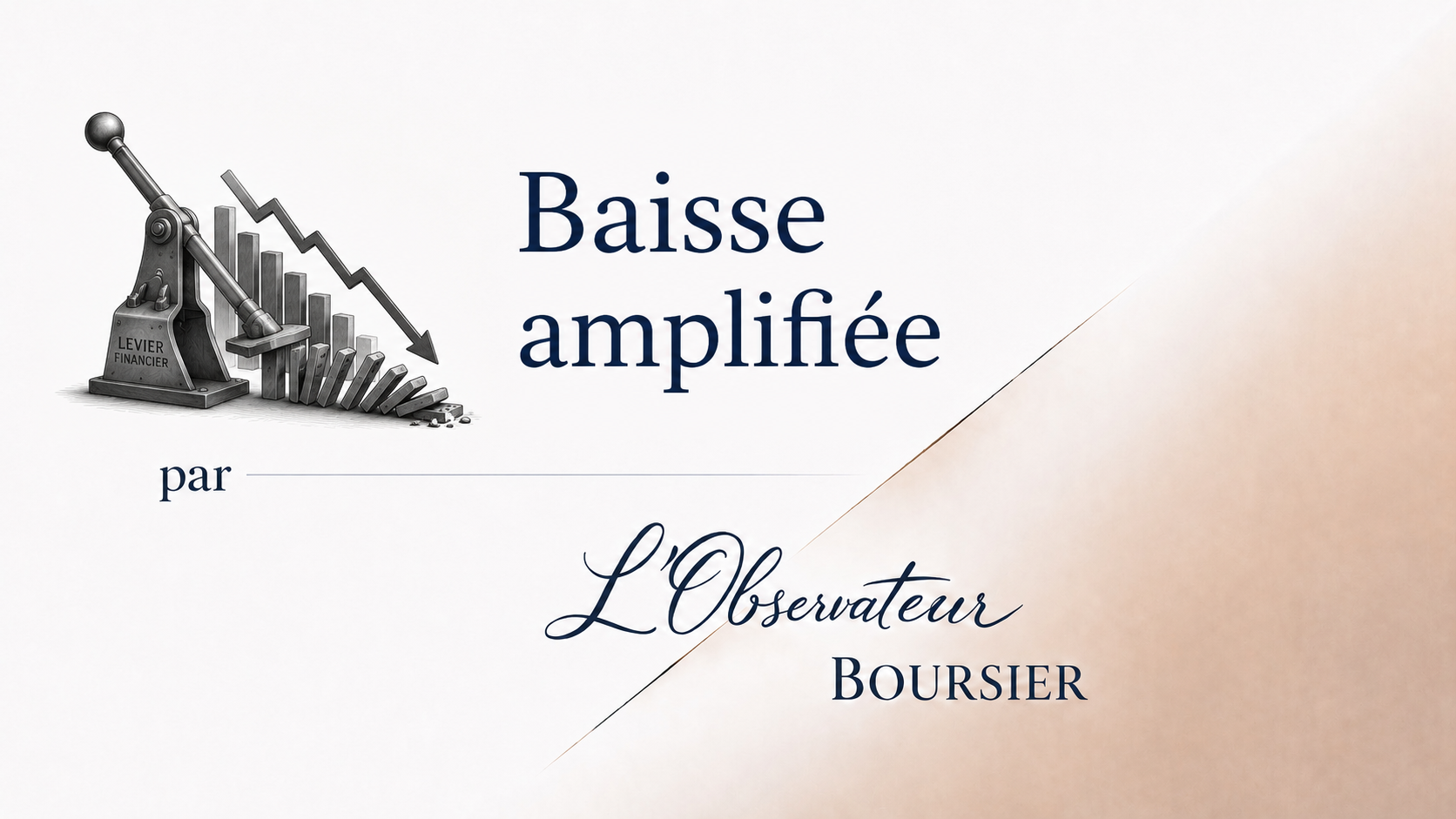 Quand le levier transforme une baisse en cascade