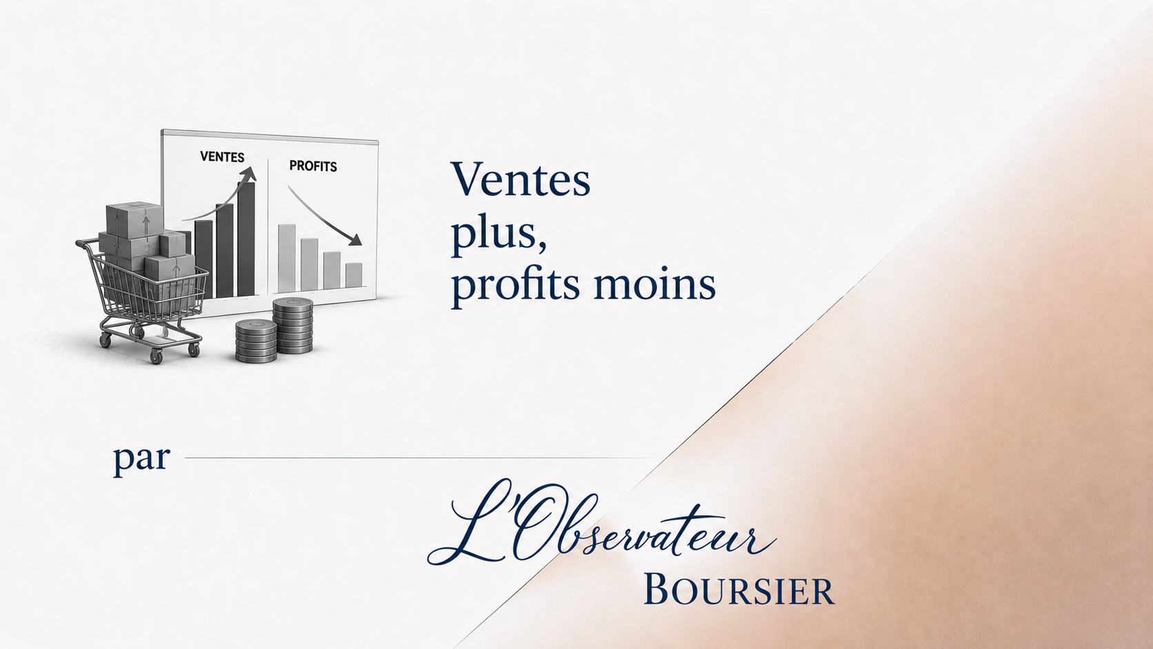Les entreprises vendent davantage, mais gagnent moins