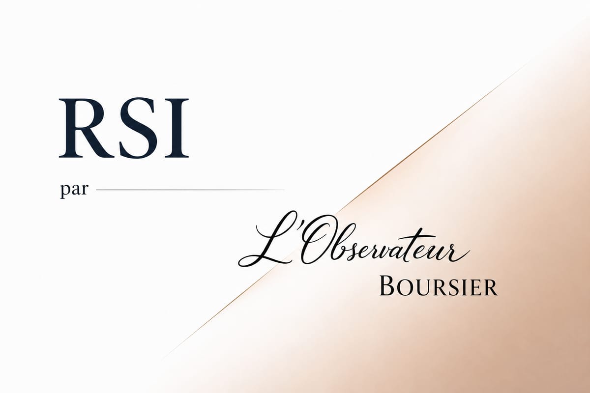 Le RSI, outil de rebond ?