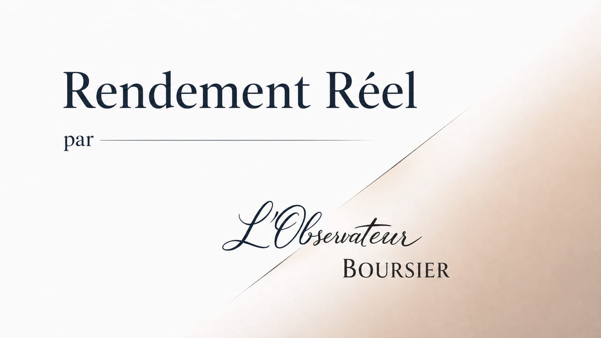 Le vrai rendement