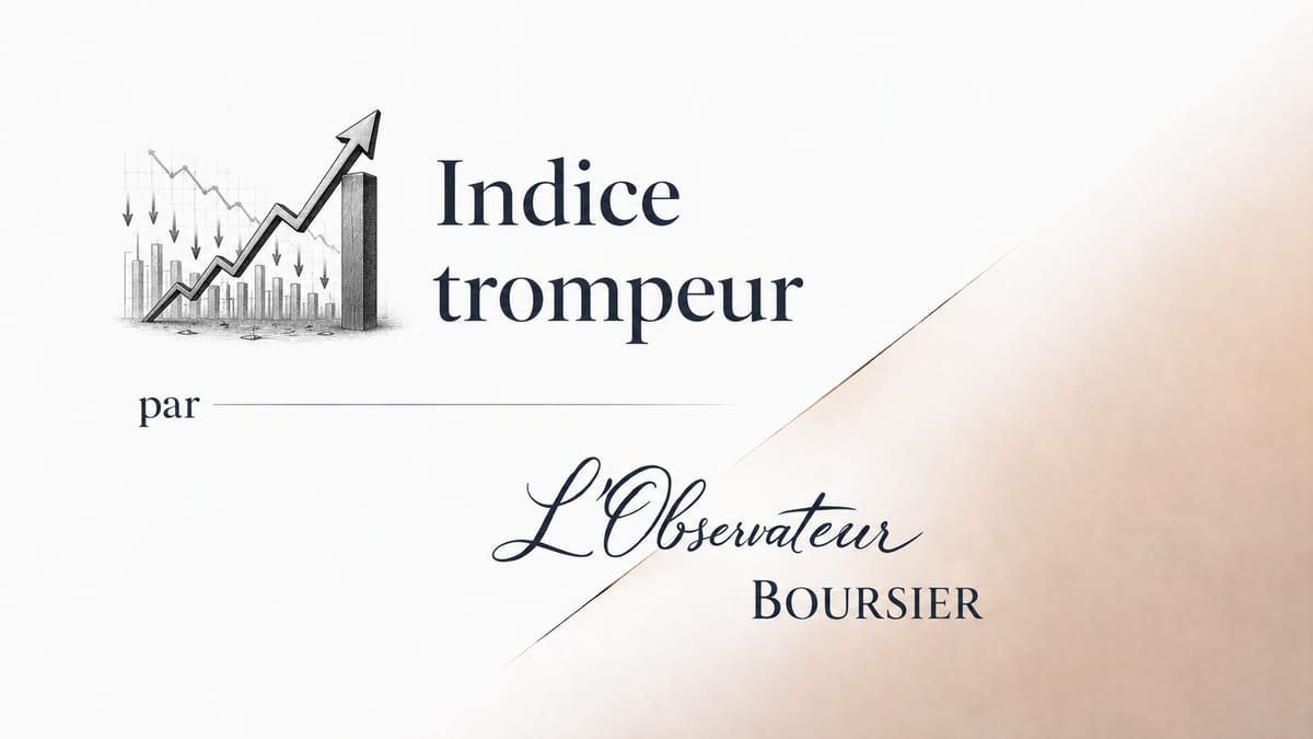 Pourquoi un indice peut monter alors que la majorité des actions baisse