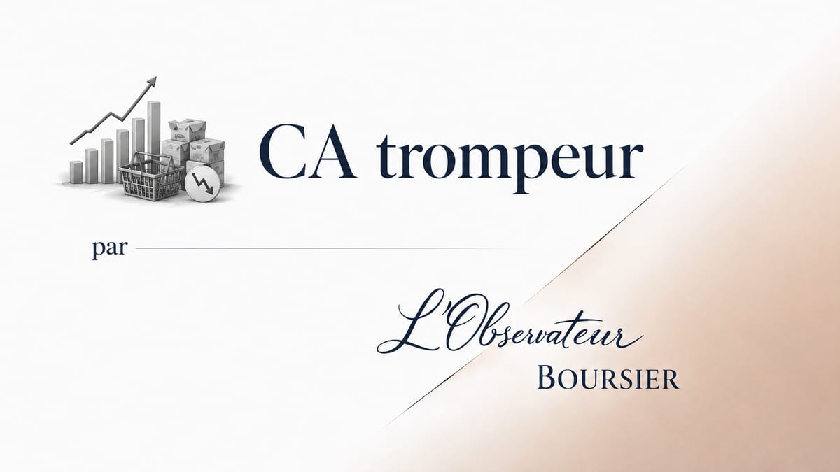 Le chiffre d’affaires monte, les ventes reculent