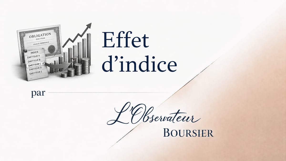 Une place dans un indice peut changer le prix d’une dette