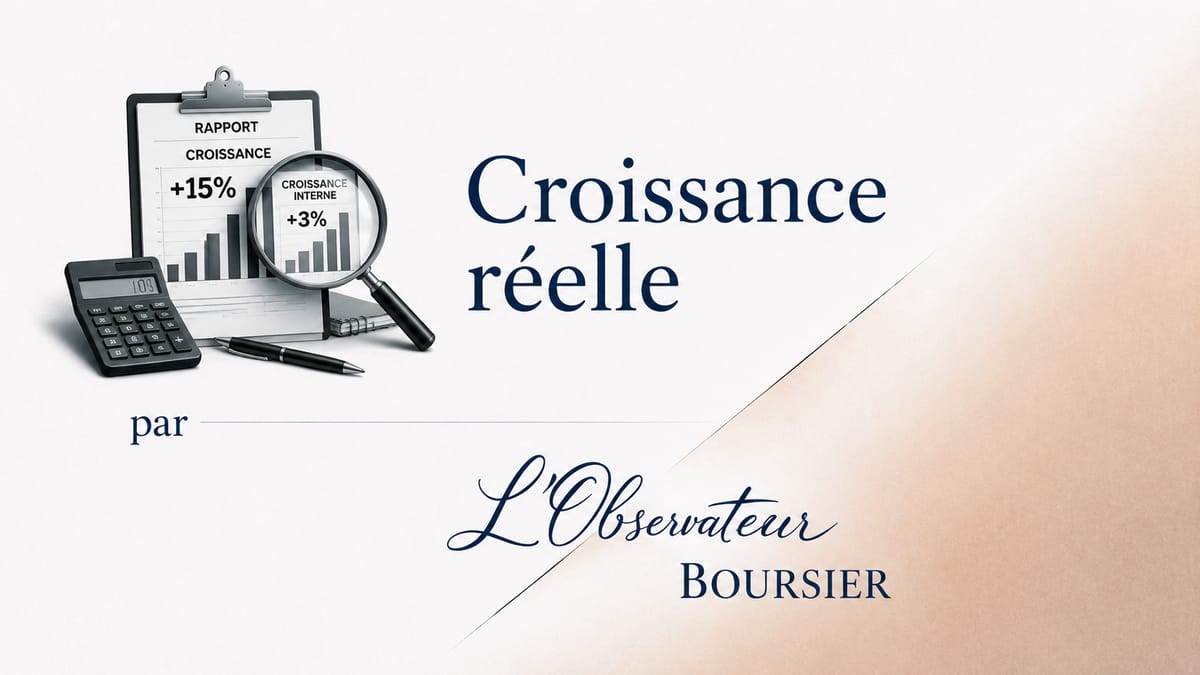 La croissance publiée n’est pas toujours celle que l’entreprise a créée