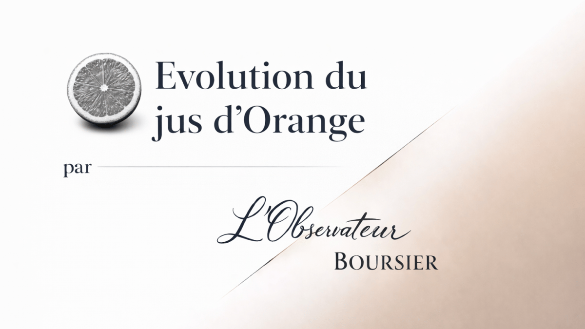 Pourquoi la valeur du jus d'orange est en pleine augmentation ces 3 dernières années ?