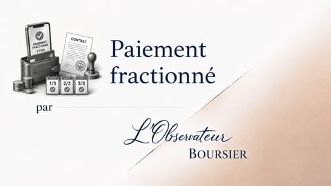 Le paiement en trois fois change de statut